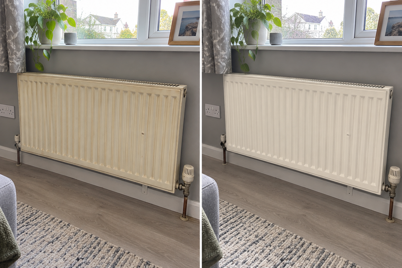 DRENCH™ All In One Paint — Old School White customer project — before and after