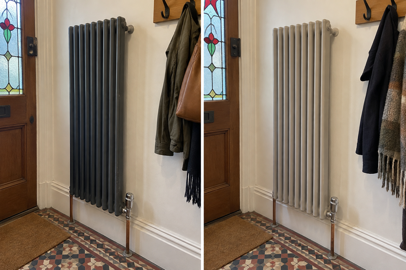 DRENCH™ All In One Paint — Soft Greige customer project — before and after