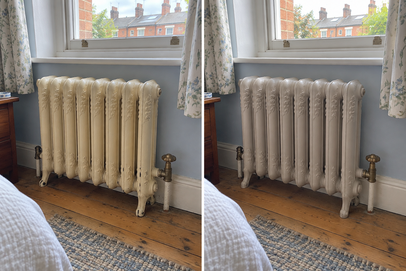 DRENCH™ All In One Paint — Soft Greige customer project — before and after