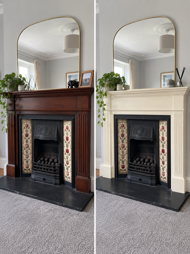 DRENCH™ All In One Paint — Old School White customer project — before and after