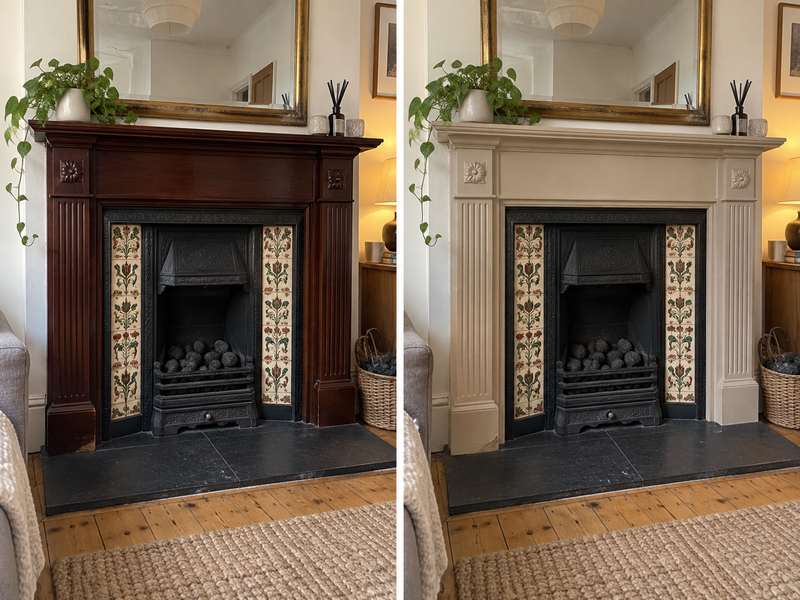 DRENCH™ All In One Paint — Sand Dune customer project — before and after