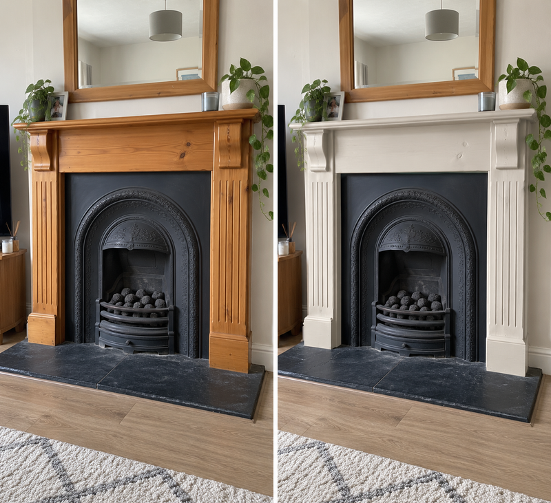 DRENCH™ All In One Paint — Sahara Stone customer project — before and after