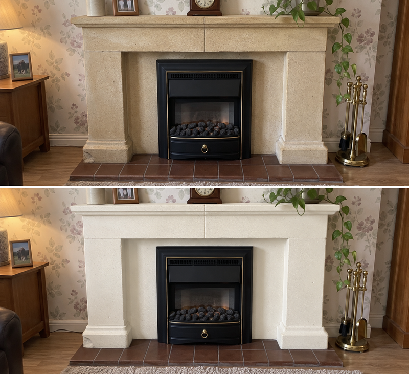 DRENCH™ All In One Paint — Old School White customer project — before and after