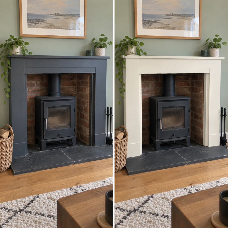 DRENCH™ All In One Paint — Old School White customer project — before and after