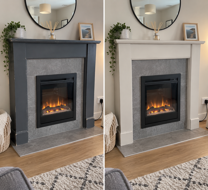 DRENCH™ All In One Paint — Sahara Stone customer project — before and after