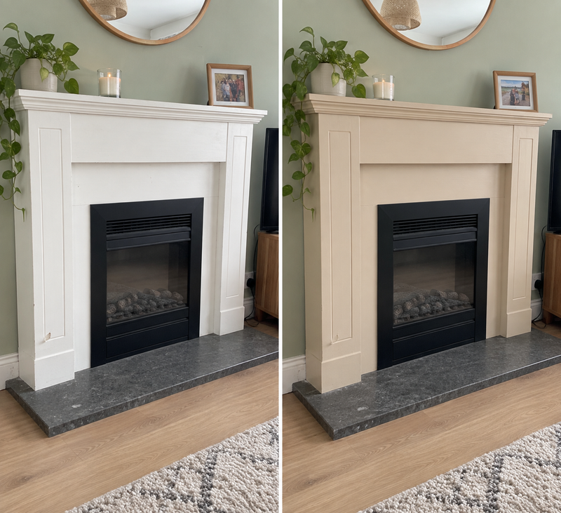DRENCH™ All In One Paint — Sand Dune customer project — before and after