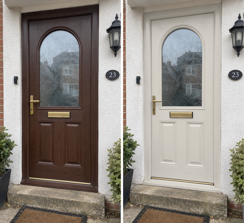 DRENCH™ All In One Paint — Sahara Stone customer project — before and after