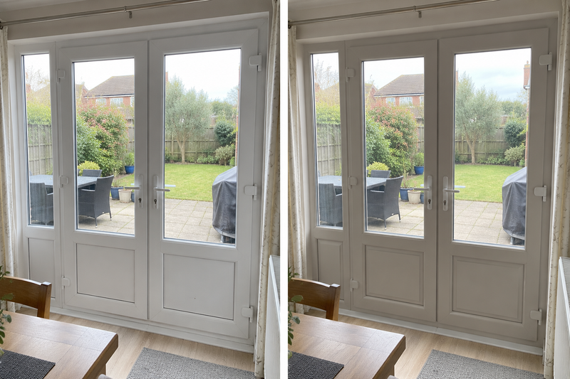 DRENCH™ All In One Paint — Soft Greige customer project — before and after