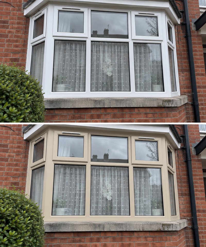 DRENCH™ All In One Paint — Sand Dune customer project — before and after