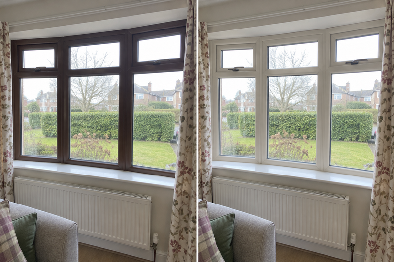 DRENCH™ All In One Paint — Sahara Stone customer project — before and after