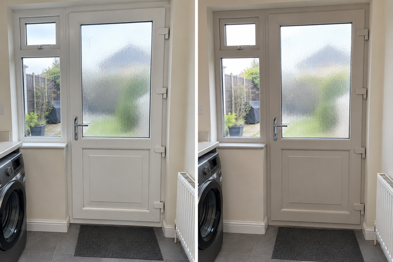 DRENCH™ All In One Paint — Soft Greige customer project — before and after