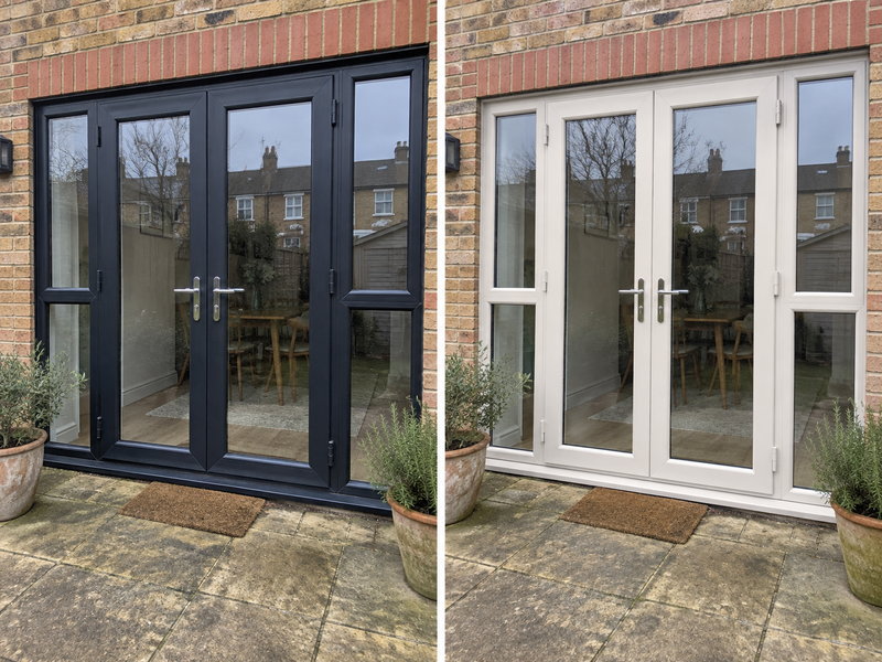 DRENCH™ All In One Paint — Sahara Stone customer project — before and after