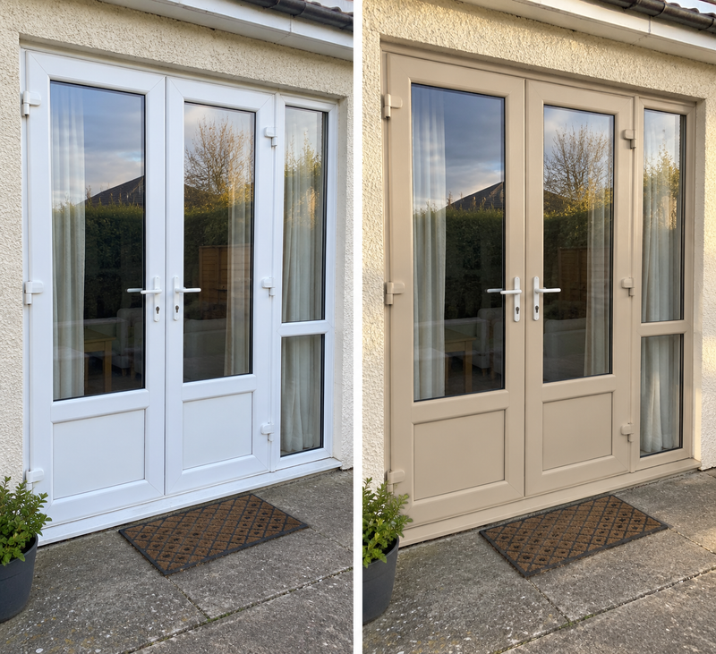 DRENCH™ All In One Paint — Sand Dune customer project — before and after