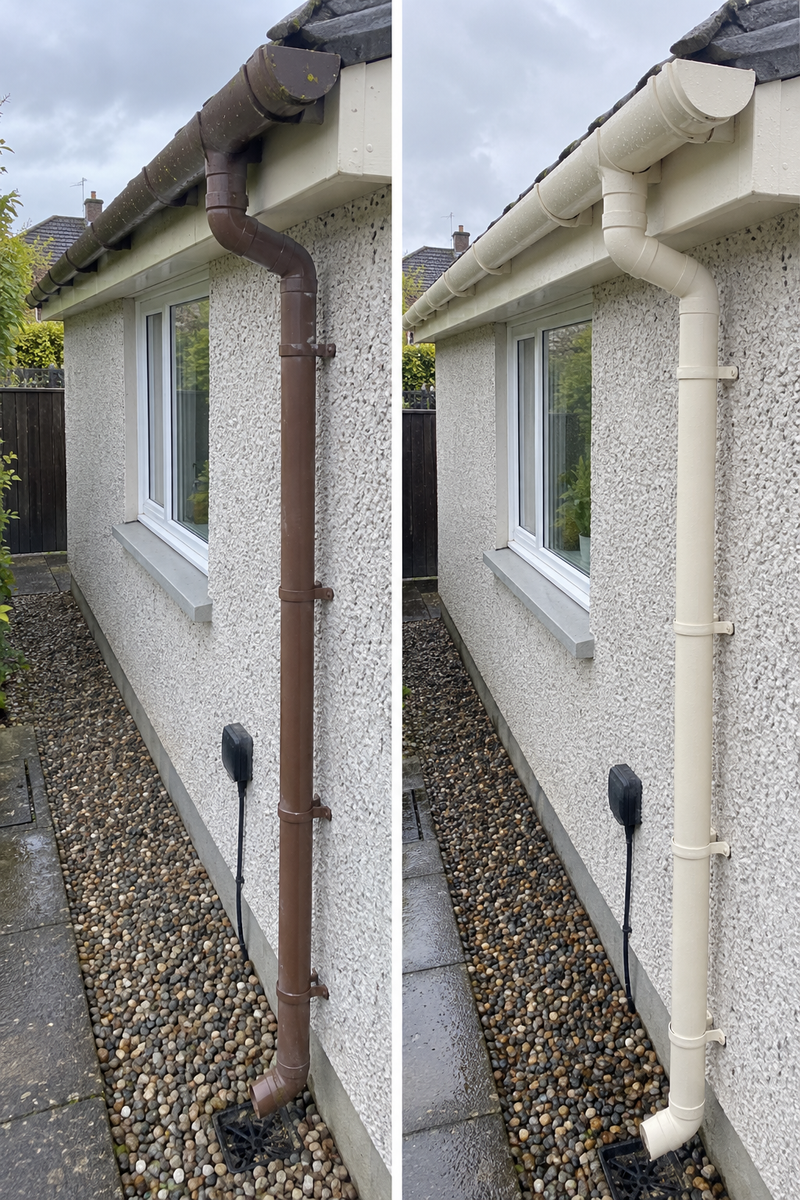 DRENCH™ All In One Paint — Old School White customer project — before and after