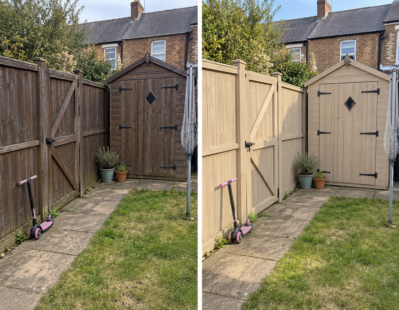 DRENCH™ All In One Paint — Sand Dune customer project — before and after